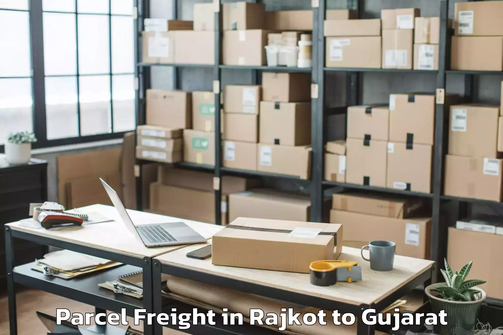 Leading Rajkot to Wankaner Parcel Freight Provider